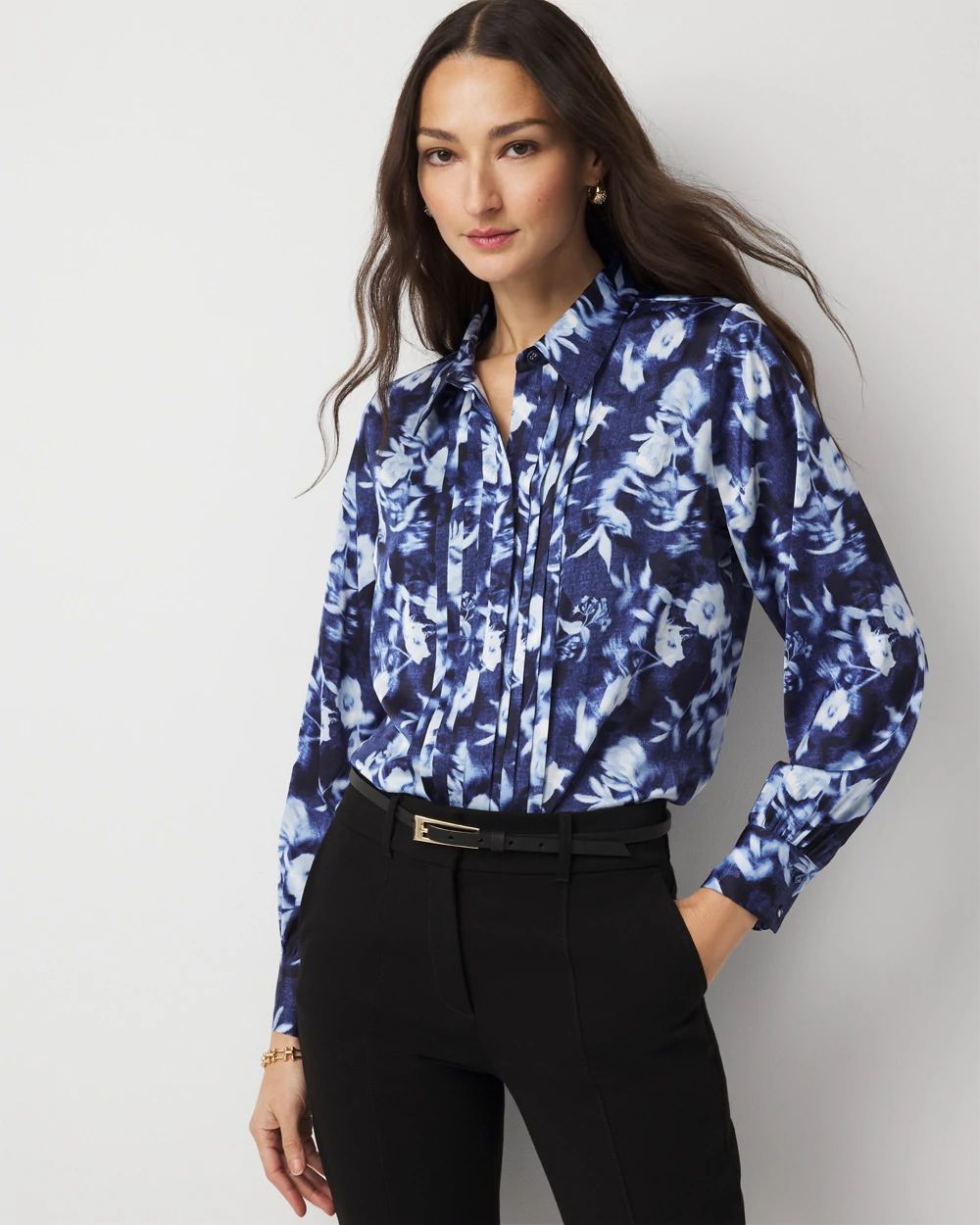 トップス Rose accent shirt blouse misty blue TULIP1.jpg?crop=center&height=